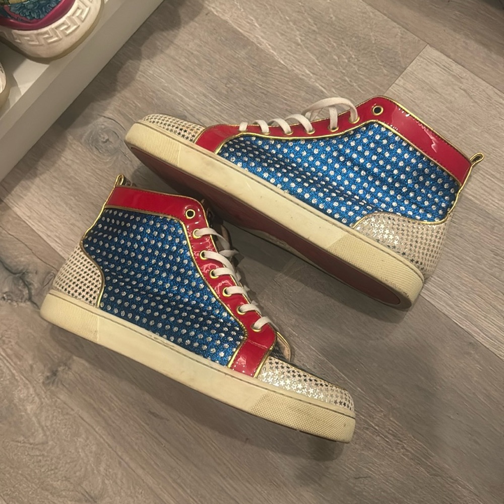 Almost new 4th of July Christian Louboutin high top